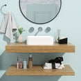 thumbnail image 4 of Rectangular 15" Wide White Sink | Contemporary Bathroom Sink with Smooth Surface | High - Quality and Stain - Free, 4 of 5