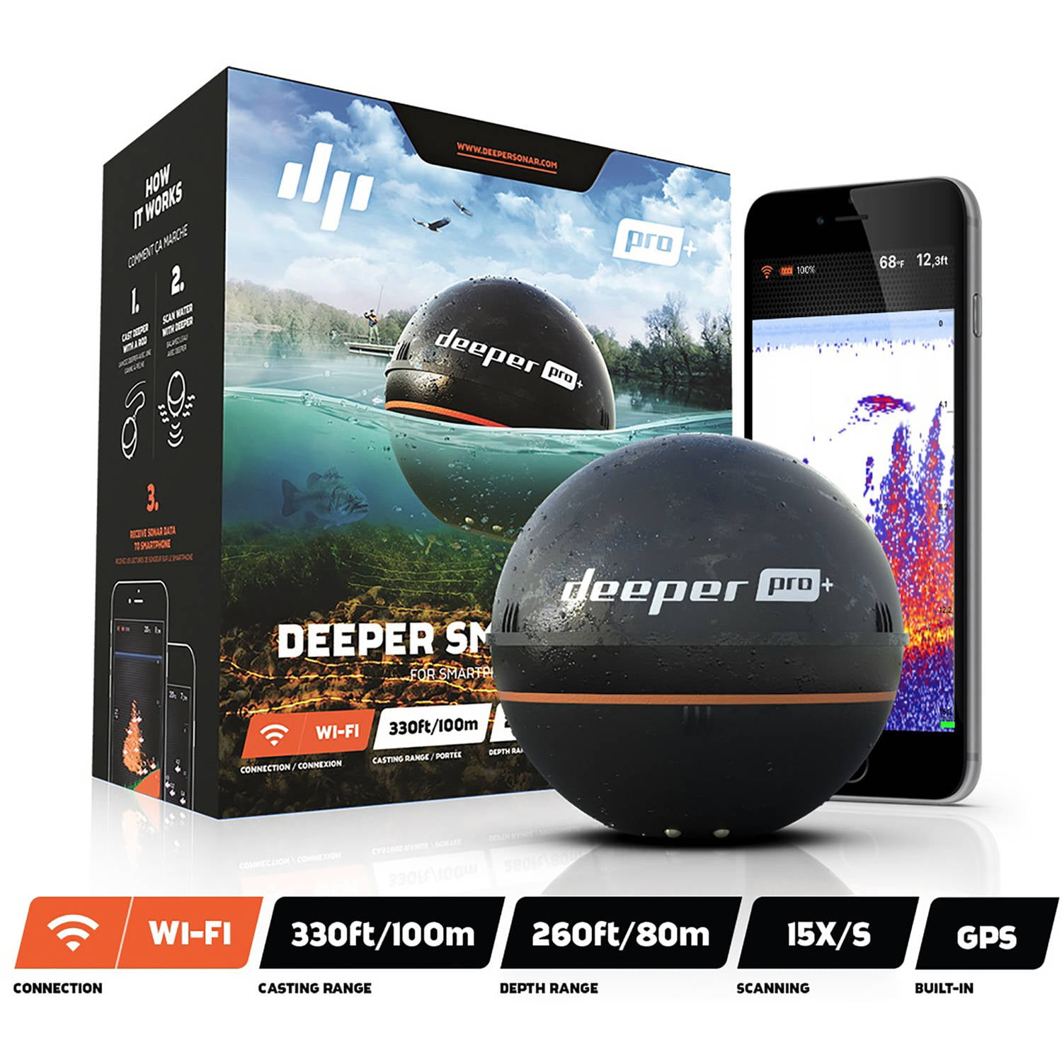 Deeper Portable Sonar Pro Plus