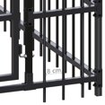 thumbnail image 5 of vidaXL Chenil Extérieur pour Chien en Acier 12,9 M2, 5 of 5