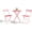 Pink, variant on 3 Pcs Patio Bistro Set Folding Bistro Table and 2 Chairs Outdoor Furniture Sets with Premium Frame Space Saving Weather Resistant for Bistro Balcony Yard Garden Porch Lawn Round Tube