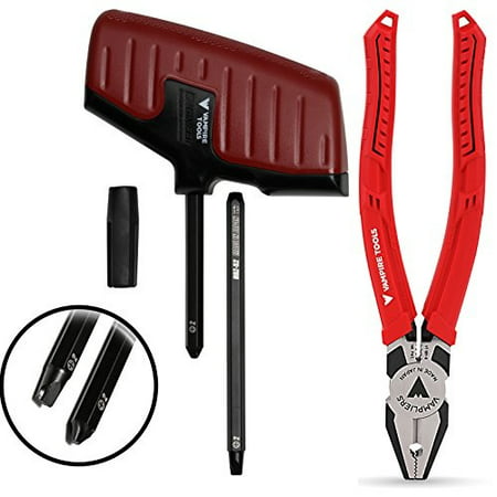 vampliers world's best pliers! 2-pc set 8r60 specialty screw extraction pliers. extract stripped stuck security, corroded, rusted or recessed