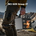 thumbnail image 3 of LiTime 12V 100Ah Group 27 Bluetooth LiFePO4 Battery 100A BMS Lithium Battery Low-Temp Protection for RV, Solar System, Trolling Motors (2 Pack), 3 of 9