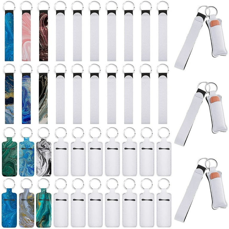 40pieces/set Chapstick Holder Sublimation Blanks Chapstick Holder