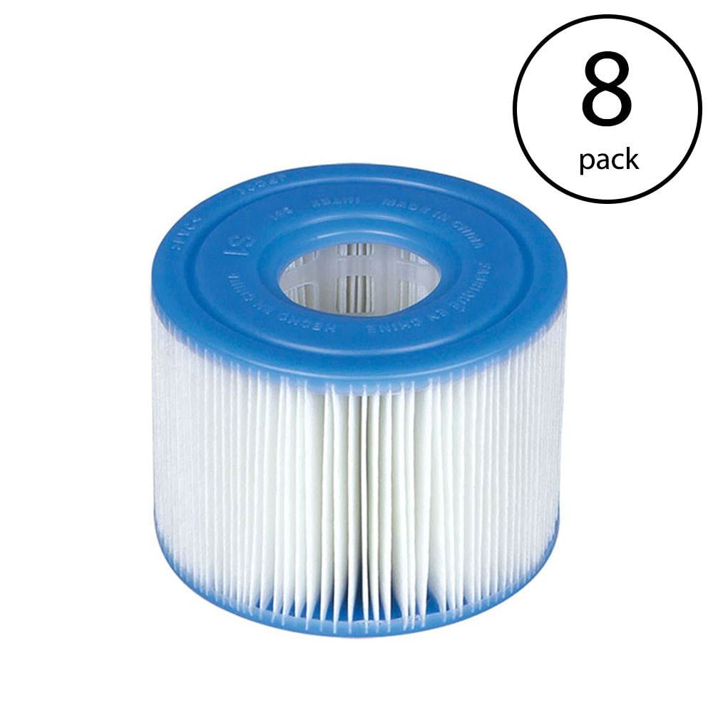 Intex PureSpa Type S1 Easy Set Pool Filter Replacement Cartridges (8