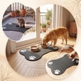 thumbnail image 2 of Pet Food Mat 19.69x11.81in Diatomaceous Earth Quick Dry Absorbent Wipe Clean Dog Cat Feeding Bowl Pad for Floor Cat Litter Mat by MPOISVA, 2 of 8