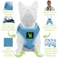 thumbnail image 4 of Arnés para perros EcoBark Step-in reflectante ajustable azul L, 4 of 9