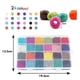 thumbnail image 3 of 14400pcs Glass Seed Beads 24 Colors Small Beads Kit Bracelet Beads For Jewelry Making, 3 of 4