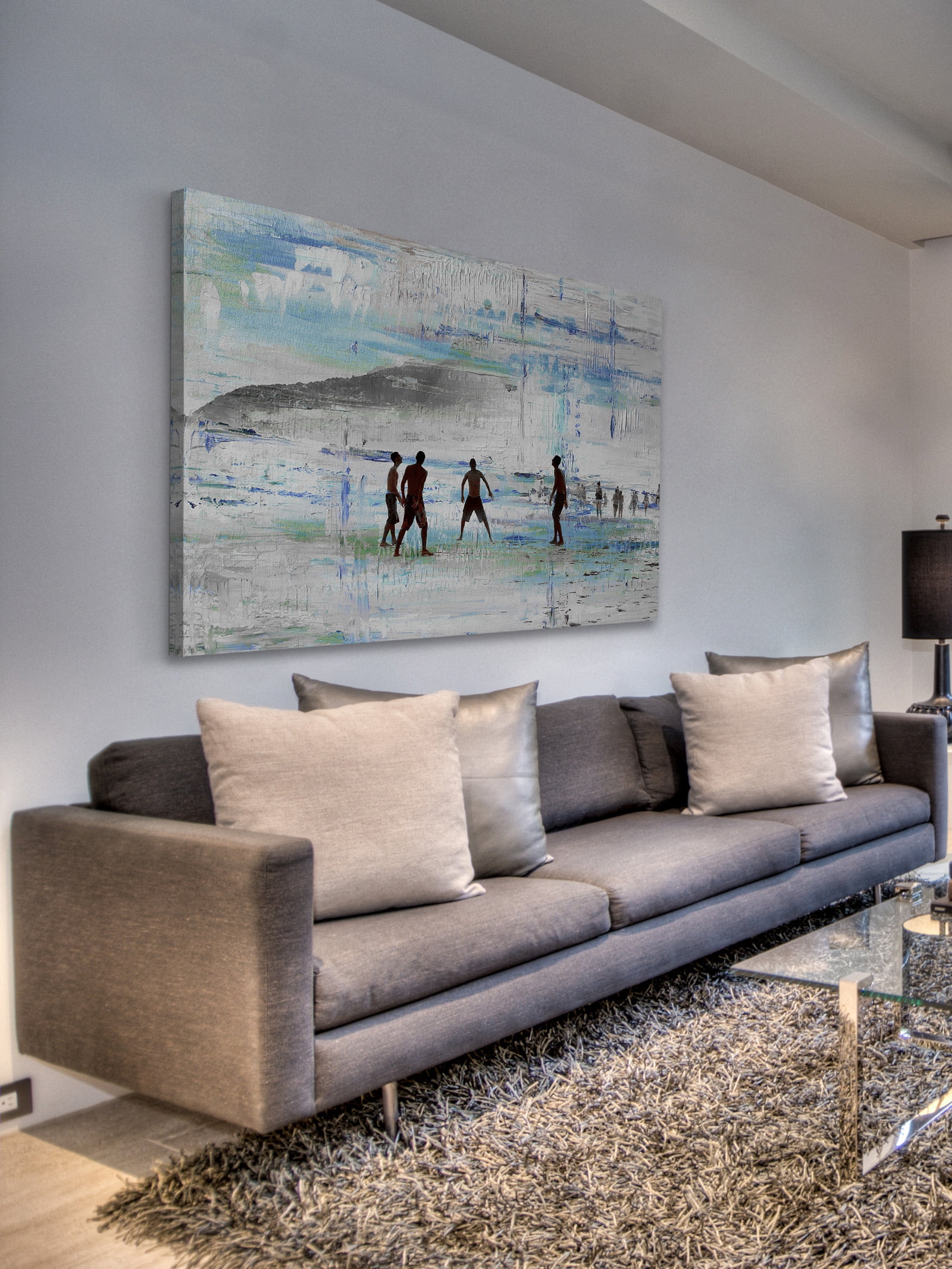 "Sand Games" Painting Print on Wrapped Canvas
