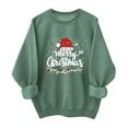 thumbnail image 2 of Busydd Womens Sweatshirt Fashion Graphic Print Christmas Sweatshirts for Women Comfy Cotton Fall Long Sleeve Crewneck Sweatshirt L, 2 of 6