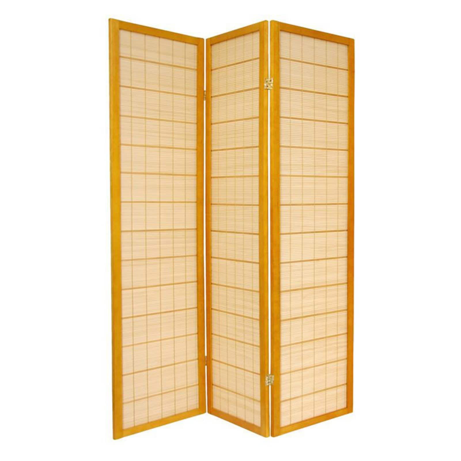 Oriental Furniture 6 ft. Tall Kimura Shoji Screen - 6 Panel - Black