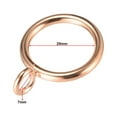 thumbnail image 2 of Uxcell 0.98" Inner Dia Curtain Rings Metal Gold Tone 24 Pack, 2 of 3