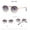 Gold box grey gradually, variant on Mens Sunglasses UV400 Protection Full Frame Metal Lens