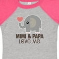 thumbnail image 4 of Inktastic Mimi and Papa Love Me Elephant Boys or Girls Baby Bodysuit, 4 of 5