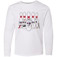 thumbnail image 3 of Inktastic Beat Up Bowling Pins Long Sleeve Youth T-Shirt, 3 of 5