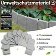 thumbnail image 4 of CIYISON 5/10/20Pcs Home Garden Border Edging Plastic Fence Stone Landscape Plant Fence, 4 of 13