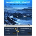 thumbnail image 3 of HDMI 2.1 Wall Plate(2 Port), ELECTOP 8K HDMI Wall Outlet Pass Through with Low Voltage Metal Mounting Bracket, Supports 8K@60Hz and 4K@120Hz, 3D, HDR, 48 Gbps HDMI Box, Fits Home Theater Systems, 3 of 7