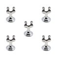 thumbnail image 1 of Decodeary Hotel Restaurant Table Number Plate Holder Ceremony Engagement Party Name Card Stand Message Note Menu Clip Decoration Silver 5Set, 1 of 6