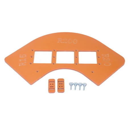 

2024 Radius Jig Router Template R15 R30 R100 R200 Woodworking Corner Radius Guide for Cabinet Wardrobe Corners Switch Holes