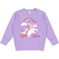 thumbnail image 2 of Inktastic Little Sister Unicorn Toddler Sweatshirt, 2 of 4