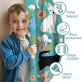 thumbnail image 3 of Blackout Kids Curtains,Chihuahua and Flower Florals Childrens Insulated Curtains Set Of 2,Bedroom Essentials,Toddler Room Decor 42"x54"(106x137cm), 3 of 4