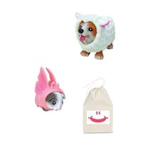 Schylling 1 Pocket Pups 1 Guinea Pigs Squeeze Party Adorable Removable Costume! (Random) Age 3 
