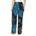 thumbnail image 3 of Daiia Bohemian Turtle Women's Sleep Pant with Pockets and Drawstring,Pajama Pants-Small, 3 of 9