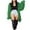 Green, variant on Elainilye Fashion Womens Dress Knitted Solid Color Long Sleeved Cardigan Casual Long Tassel Round Neck Long Sleeved Dress,Black