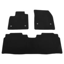 Ikon Motorsports Nylon Car Floor Mats Compatible with 2024-2025 Acura ZDX, OE Fitment Style Black Driver Passenger Car Carpets, Front Rear 3PCS Full Set