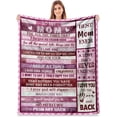 thumbnail image 1 of LHSHID Gifts for Mom Gifts Blanket for Mother's Day from Daughters Son Mom Birthday Best Mom Ever Gifts Throw Blankets 50"x60", 1 of 7