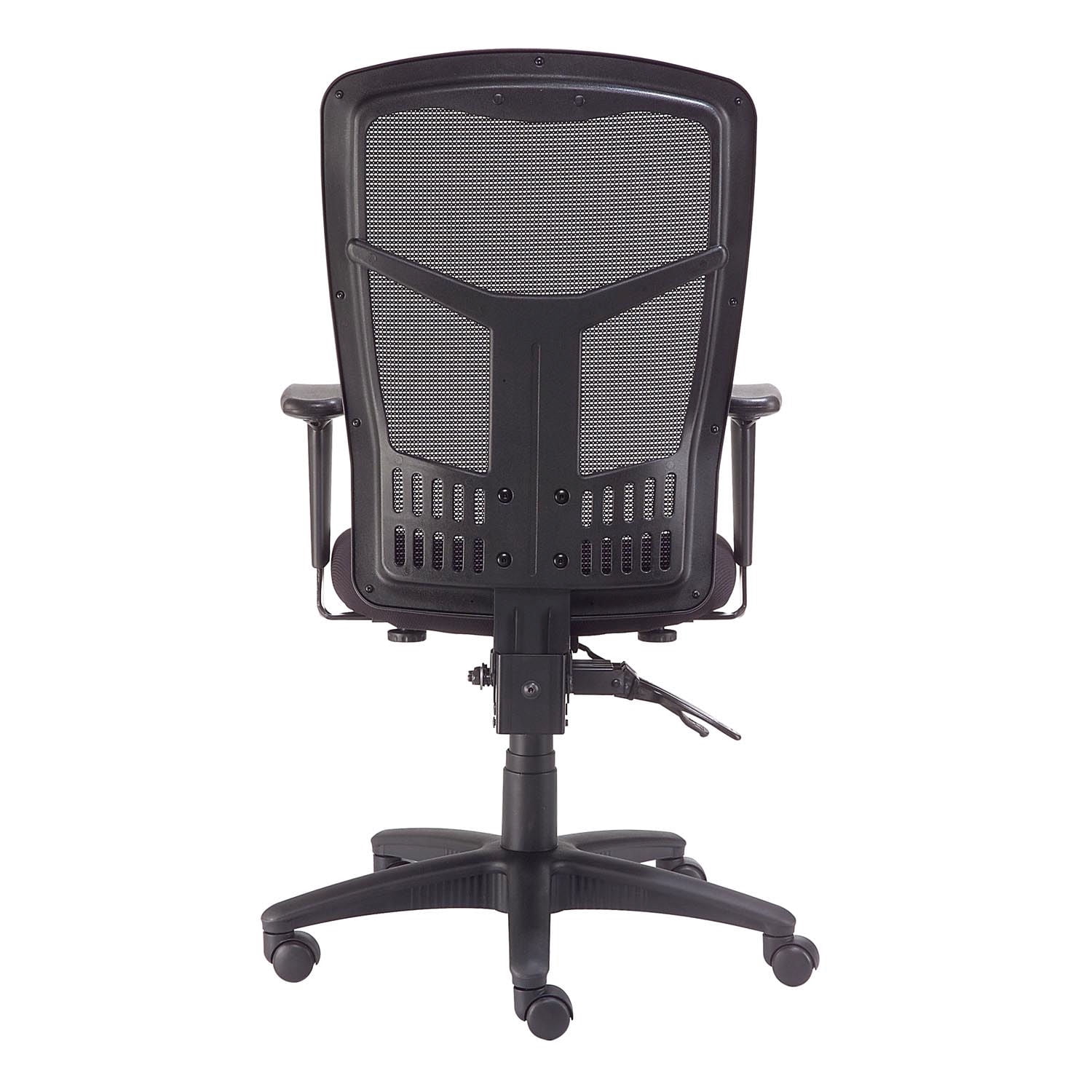 Multifunction Office Chair, Mesh Back, Fabric Upholstered Seat