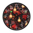thumbnail image 2 of Voice Activated Clock with Glow Light 12 Inch Large Silent Wall Clock Battery Operated for Home Decor Light Bulbs and Maple Leaves, 2 of 8