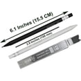 thumbnail image 2 of shiyou-12 PCS Triangular Pole Mechanical Pencil with Sharpener Novelty Non Sharpening Automatic Pencil with 12 PCS 2B Lead Refills 2.0 mm Plastic for School Writing, 2 of 4