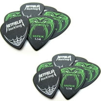 Dunlop Guitar Picks James Hetfield (Metallica) Black Fang 1.14mm 12 Picks