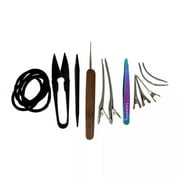 Locsanity Curved Interlocking Tool Set for Micro Locks, Dreadlocks, Sisterlocks & Crochet Locs, 7-Piece Loc Maintenance Kit