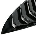 thumbnail image 6 of Ikon Motorsports Compatible with 17-23 Tesla Model 3 Rear Quarter Side Window Louvers Scoop Cover Vent Panel Pair - Carbon Fiber Print 2017 2018 2019, 6 of 7
