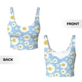 thumbnail image 5 of Naloa Daisies Flowers Sports Bras for Women, High Support Bra with Removable Pads, Comfortable - Small, 5 of 9