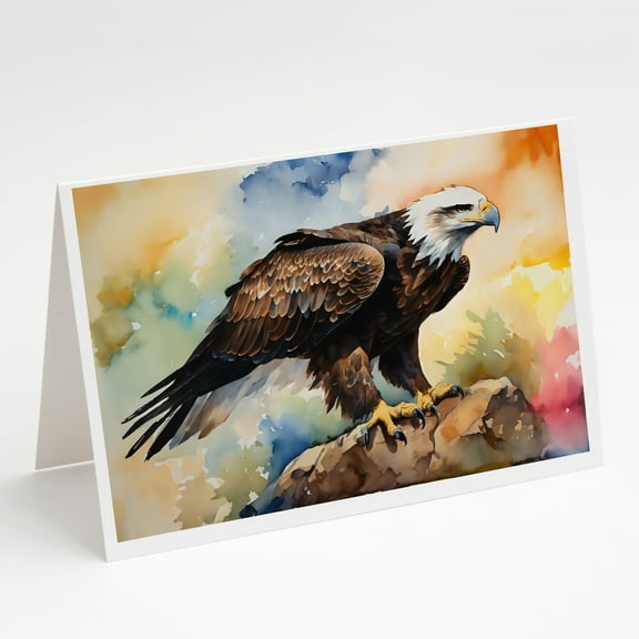 Eagle Greeting Cards Pack of 8 7 in x 5 in