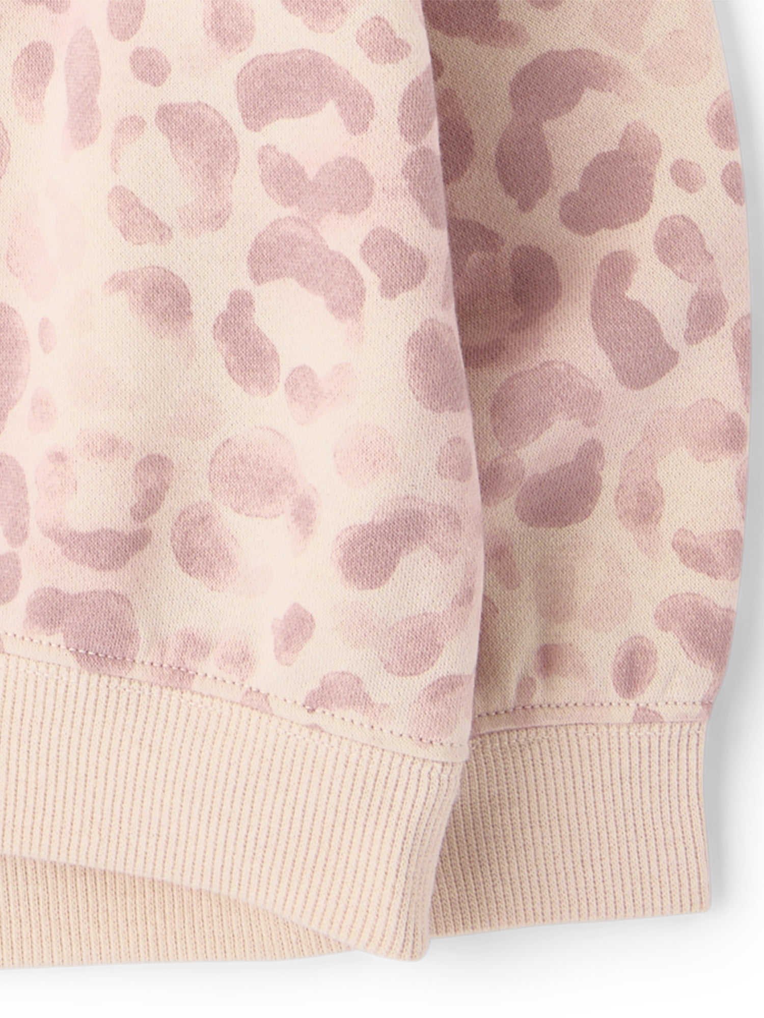 The Children's Place Toddler Girls Active Long Sleeve Print Premium Fleece Sweatshirt, Sizes 12M-5T