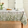 thumbnail image 1 of Spring Summer Tablecloth 60x60 Inch, Wild Flowers Floral Table Cover for Party Picnic Dinner Decor, 1 of 6