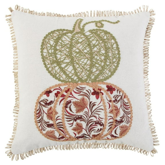 Rizzy Home Traditional Pillow Cover With Natural Finish COVT18755NT001818