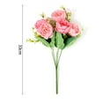 thumbnail image 6 of Roses Artificial Flowers Pink Silk Peonies Bulk for DIY Wedding Bouquet Bridal Shower Decorations Fake Floral Arrangements Faux Flower Centerpieces, 6 of 8