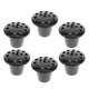 thumbnail image 1 of OULII 6Ud Florero Con Base De Loto En Plástico Negro Resistente Para De Tumbas Y Ceremonias Funerarias, 1 of 8