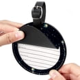 thumbnail image 2 of Constellation 2pcs PU Leather Round Bag Tags with Privacy Cover and Name ID Tag - Suitcase Tags for Travel Luggage, Handbags, Backpacks, School Bags, 2 of 6