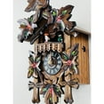 thumbnail image 5 of One Day Musical Cuckoo Clock with Dancers, Five Hand-carved Maple Leaves,  One Bird, and Hand-Painted Flowers, 5 of 6
