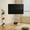 White, variant on FITUEYES Modern Floor Metal Base TV Stands for 26-65 inch TVs, with One Shelf,Black