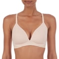 thumbnail image 2 of DKNY Women's Wireless Soft Stretch Microfiber Plunge Bra (Black/Ballerina, L), 2 of 3