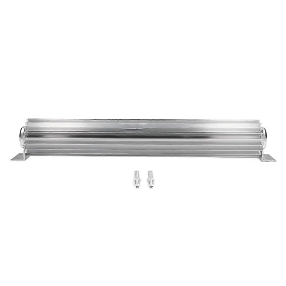 18in Transmission Dual Pass Cooler Finned Aluminum Anodized Universal for Most Cars Trucks