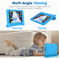 thumbnail image 4 of Kids Case for iPad 9.7-inch 2018 6th Generation/2017 5th Generation & iPad 9.7-inch Air/Air 2 - Built-in Screen Protector Shockproof Light Weight Handle Convertible Stand Cover, 4 of 9