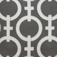 thumbnail image 3 of Parkland Collection Rounder Gray and White Decorative Throw Pillow, 20 x 20 Cotton Square Pillow, 3 of 6