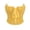 Yellow, variant on FASHOFT Green Corset Tops For Women French Jacquard Strapless Boned Yellow Lace Up Bustier Vest Waist Cinching Outerwear Body Shaper Top Yellow Corset L